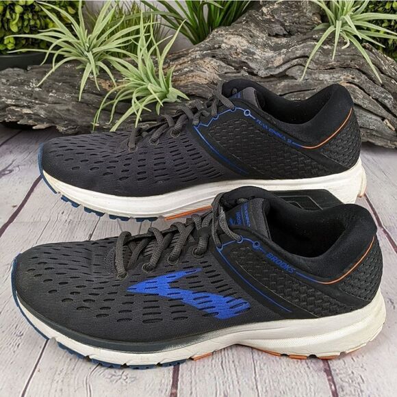 Brooks Ravenna 9 Running Shoes Sneakers - Ebony/Blue/Orange - Size 10 Medium (D) main image 4